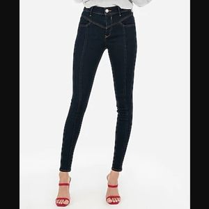 Express Denim Perfect ankle high-rise jeans